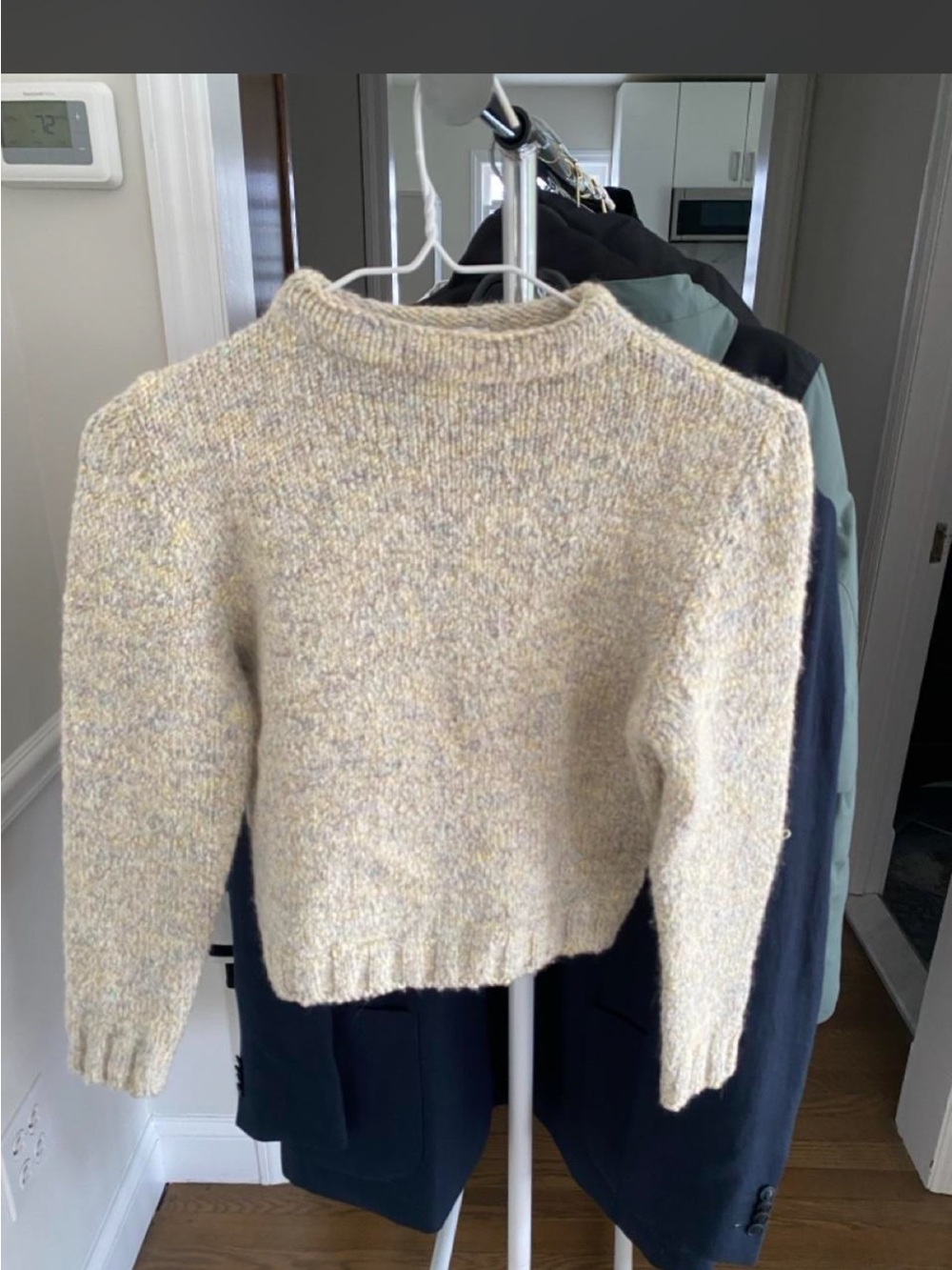MaxMara Speckled Cream Crewneck Sweater